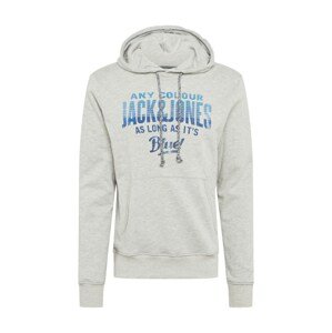 JACK & JONES Tréning póló  világosszürke / füstkék / királykék
