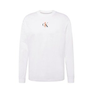 Calvin Klein Jeans Tréning póló  fehér / narancs / fekete