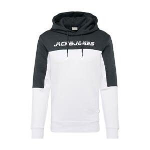 JACK & JONES Tréning póló 'ASHER'  fehér / sötétszürke