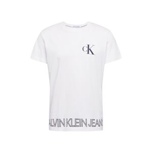Calvin Klein Jeans Póló 'OUTLINE'  fekete / fehér