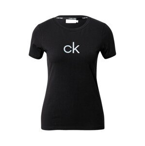 Calvin Klein Póló  fekete / ezüst / fehér