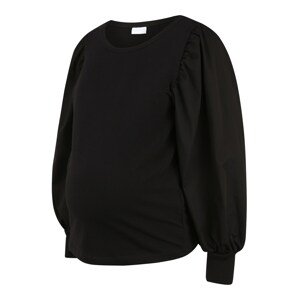 Pieces Maternity Pullover 'Merve'  fekete