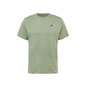 Nike Sportswear Póló  zöld / fehér / fekete