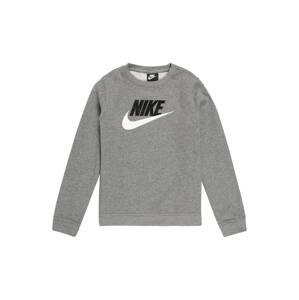 Nike Sportswear Tréning póló 'Club Futura'  szürke / fekete / fehér