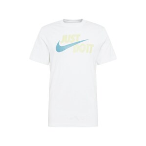 Nike Sportswear Póló  fehér / citromzöld