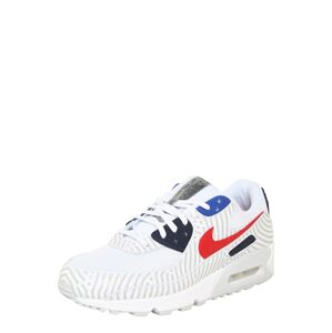 Nike Sportswear Rövid szárú edzőcipők 'Air Max 90'  tengerészkék / fehér / piros / szürke