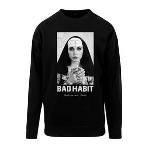 Mister Tee Tréning póló 'Bad Habit'  szürke / fekete / fehér
