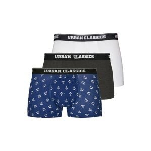 Urban Classics Boxeralsók  tengerészkék / sötétszürke / fekete / fehér