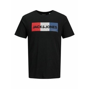 JACK & JONES Póló  tengerészkék / piros / fekete / fehér