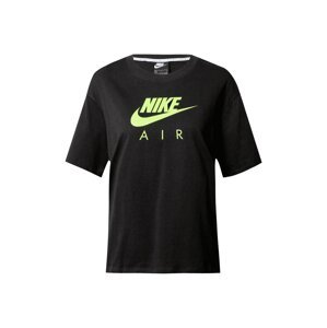 Nike Sportswear Póló 'Air'  fekete / neonzöld