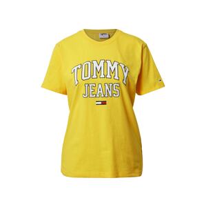 Tommy Jeans Póló 'Collegiate'  sárga / fehér / piros / tengerészkék