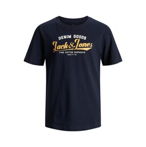 Jack & Jones Junior Póló  fehér / aranysárga / tengerészkék