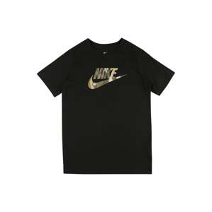 Nike Sportswear Póló 'FUTURA'  fekete / zöld / bézs