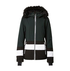 LUHTA Kültéri kabátok 'LUHTA'  sötétzöld / fehér / fekete