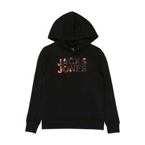 Jack & Jones Junior Tréning póló 'SPLASH'  fekete / barna