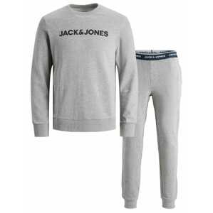 JACK & JONES Jogging ruhák  éjkék / szürke melír / fehér