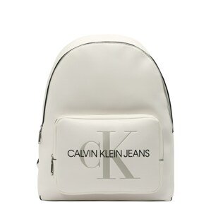 Calvin Klein Jeans Hátizsák 'CAMPUS'  fekete / piszkosfehér / szürke