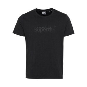 Superdry Póló  fekete / antracit