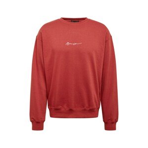 Mennace Tréning póló  burgundi vörös / fehér