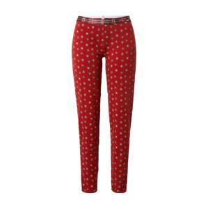 Skiny Pizsama nadrágok  fehér / piros / aranysárga