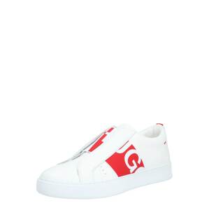 HUGO Rövid szárú edzőcipők  fehér / piros