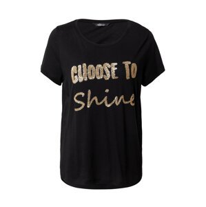 PRINCESS GOES HOLLYWOOD Póló 'Shine'  fekete / arany