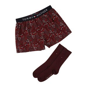 Tommy Hilfiger Underwear Boxeralsók  bordó / fehér / piros