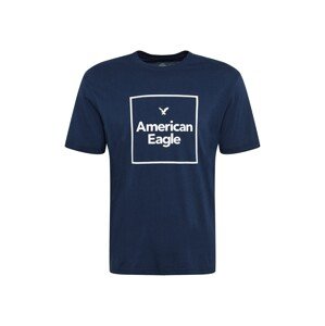 American Eagle Póló  tengerészkék / fehér
