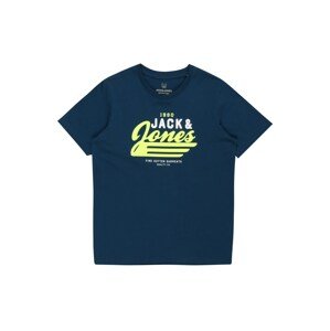 Jack & Jones Junior Póló  benzin / fehér / neonzöld