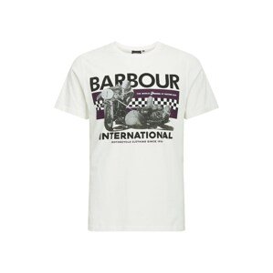 Barbour International Póló 'Racer'  fehér / antracit