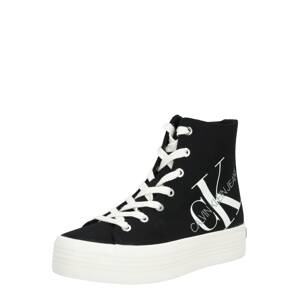 Calvin Klein Jeans Magas szárú sportcipők 'ZOREDA'  fekete / fehér