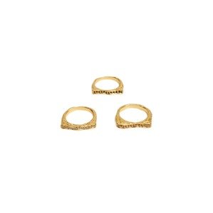 MANGO Gyűrűk 'Maya'  arany / rózsaszín / fekete / fehér