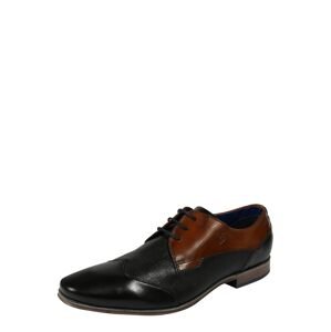 bugatti Fűzős cipő 'Morino'  barna / fekete