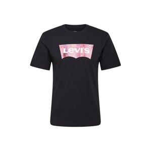 LEVI'S Póló  rózsaszín / fekete / fehér