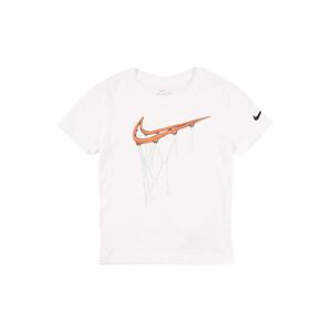 Nike Sportswear Póló  fehér / narancs / fekete