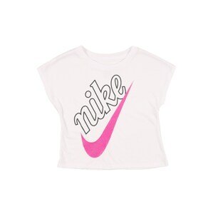 Nike Sportswear Póló  fehér / fekete / rózsaszín