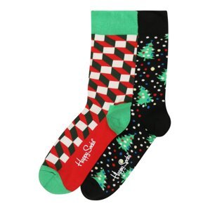 Happy Socks Zokni  fekete / fűzöld / piros / fehér / kék