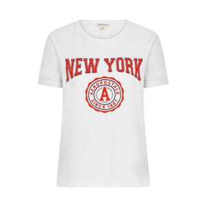 AÉROPOSTALE Póló 'New York'  tűzpiros / fekete / fehér