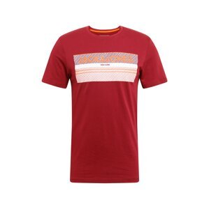 JACK & JONES Shirt  piros / fehér / narancs