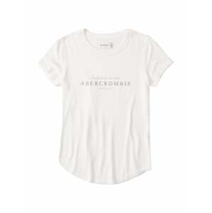 Abercrombie & Fitch Póló  fehér / világosszürke