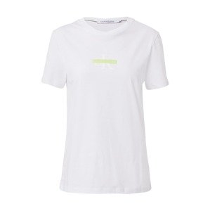 Calvin Klein Jeans Póló  fehér / világoszöld