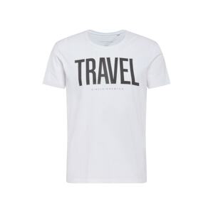 EINSTEIN & NEWTON Póló 'Travel'  sötétszürke / fehér