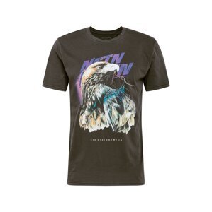 EINSTEIN & NEWTON T-Shirt 'Air'  fekete melír / világoslila / jáde / fehér / vegyes színek