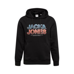 JACK & JONES Tréning póló 'SENSE'  fekete / kék / fehér / pasztellpiros