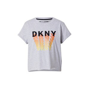 DKNY Performance Póló  szürke melír / fekete / narancs / sárga