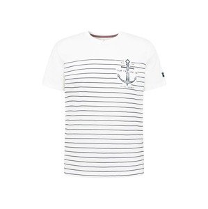 TOM TAILOR T-Shirt  fehér / éjkék