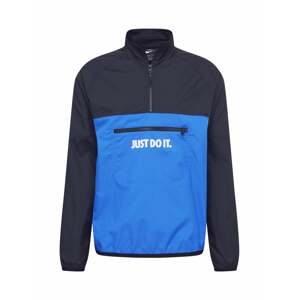 Nike Sportswear Átmeneti dzseki  kék / fekete / fehér