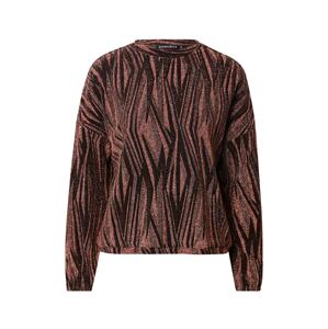 Rut & Circle Sweatshirt 'NINA'  rozsdavörös / fekete