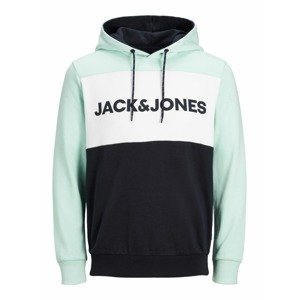 JACK & JONES Tréning póló  türkiz / fekete