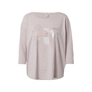 ESPRIT Póló  pasztell-rózsaszín / ezüst